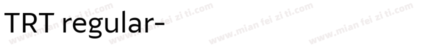TRT regular字体转换
